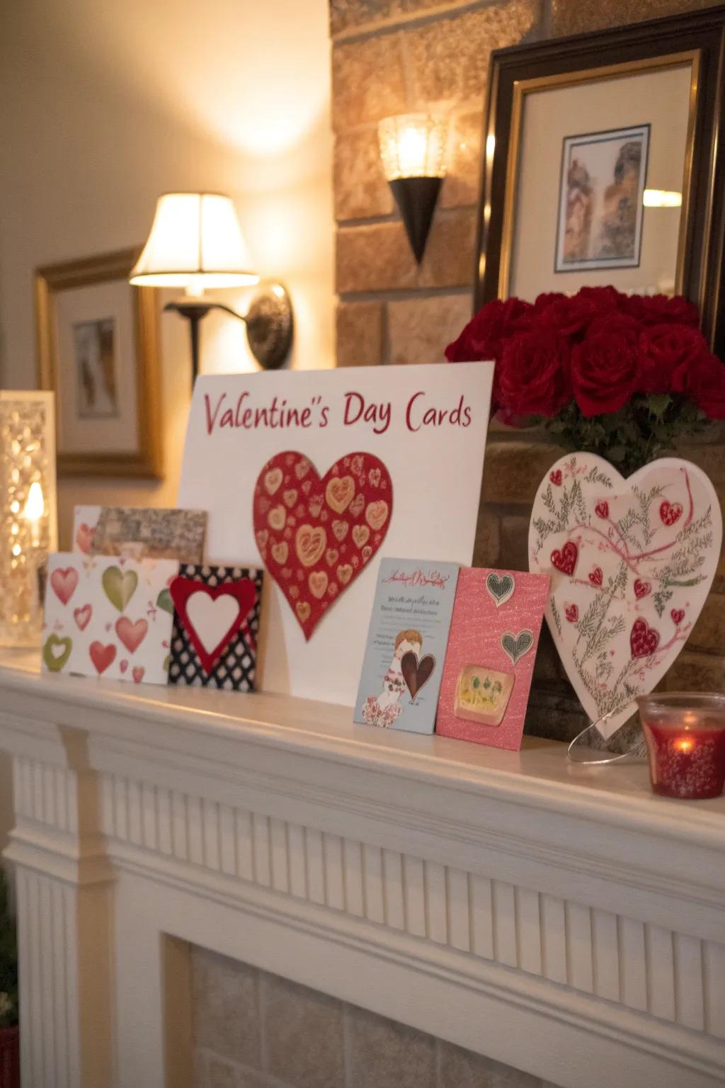Contribute a unique element to your decoration through magnificently bordered Valentine's Day greetings.