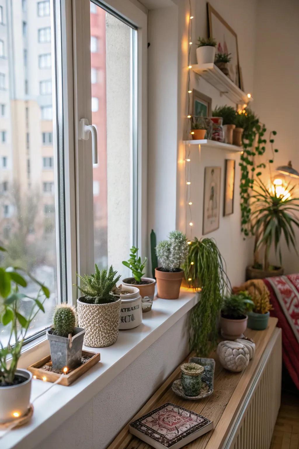 Windowsills: the perfect perch for your favorite decorations.