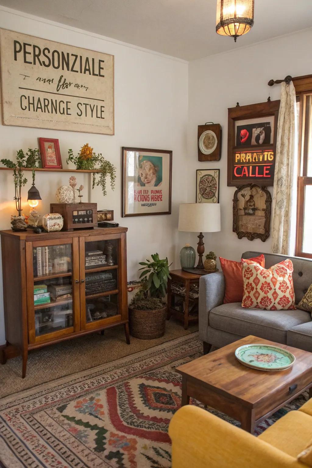 Individual accents in d&eacute;cor narrate your unique narrative.