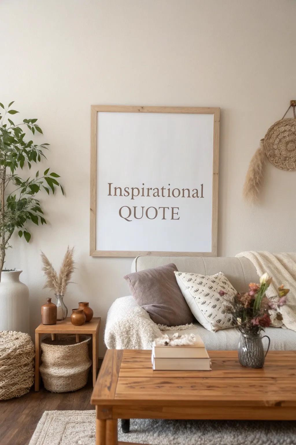 Word art provides daily inspiration.