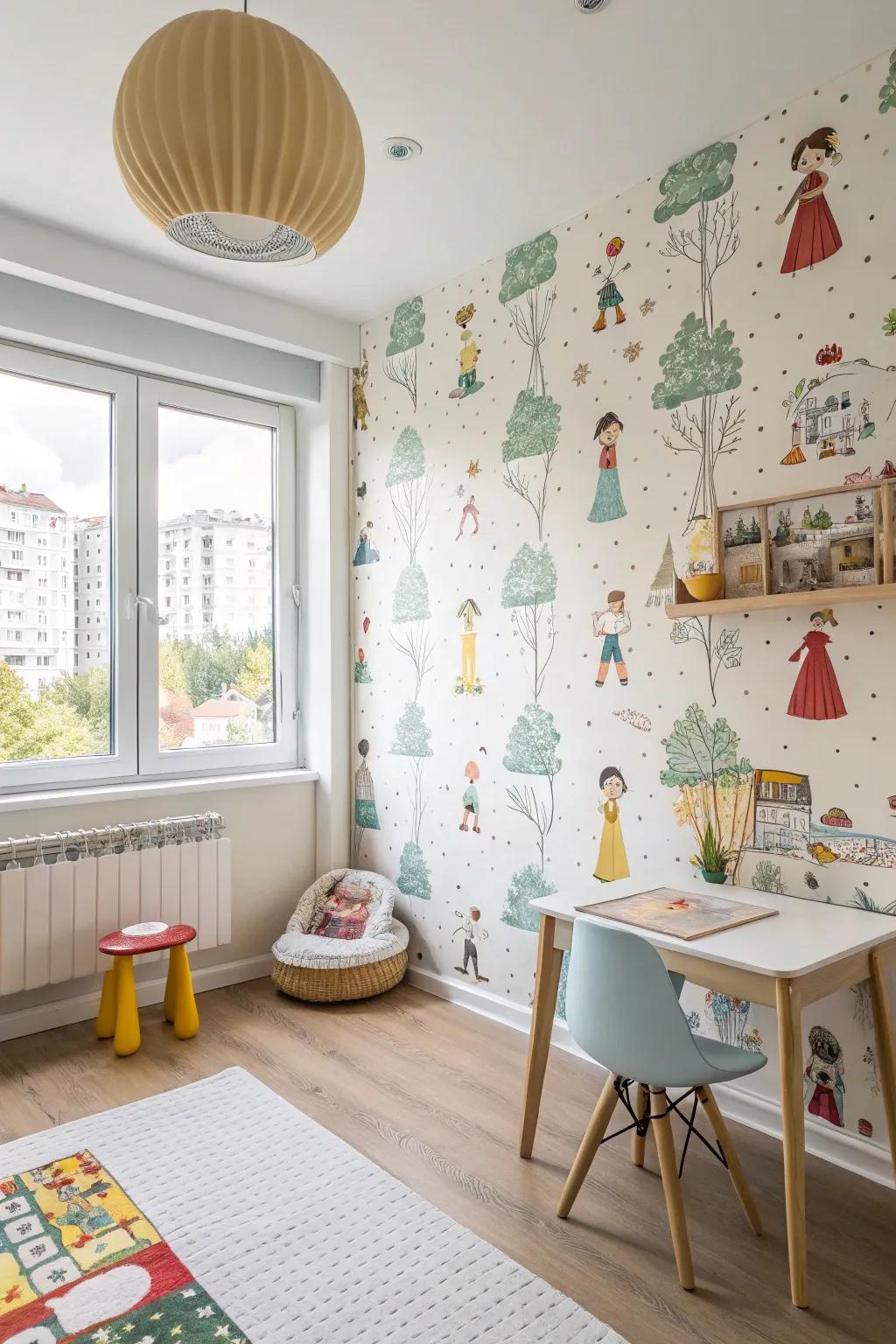 Character illustrations that add playful charm.