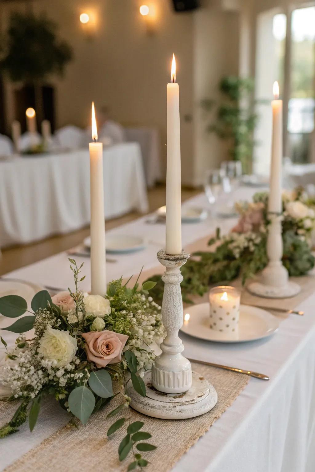 Slender lights conceiving a minimalist and sophisticated ambiance.