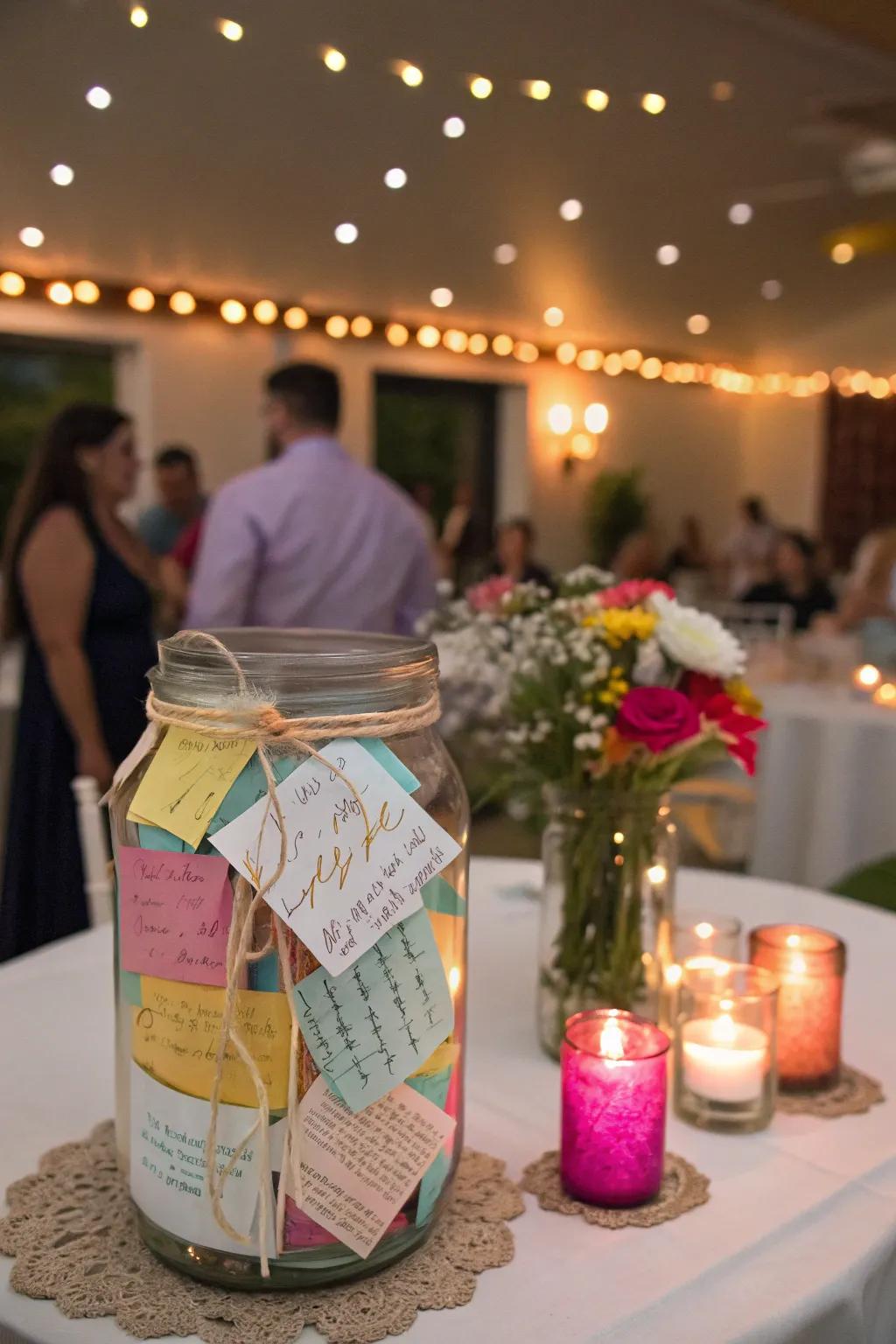 A memory jar filled with joyful moments.