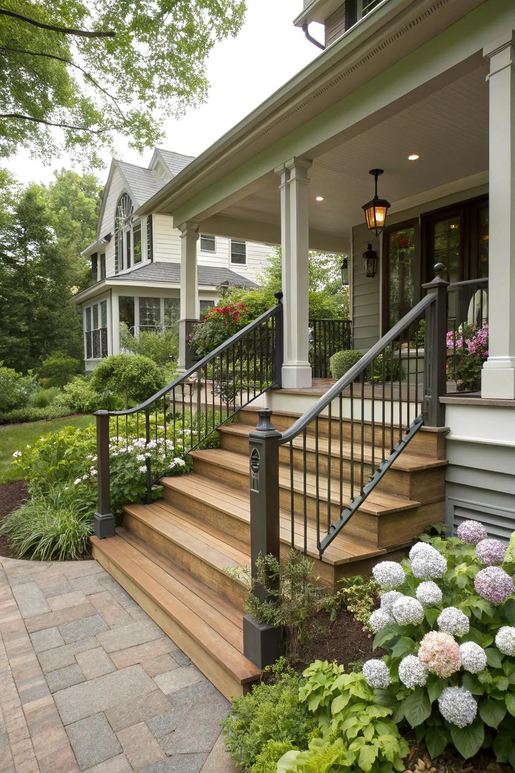 A blend of styles offers ageless appeal.