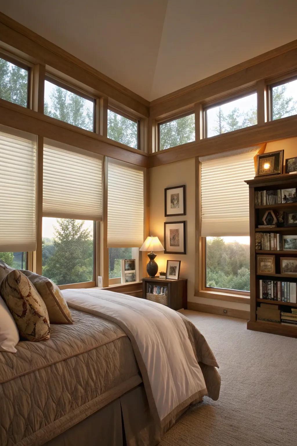 Air pocket shades advance energy efficiency.