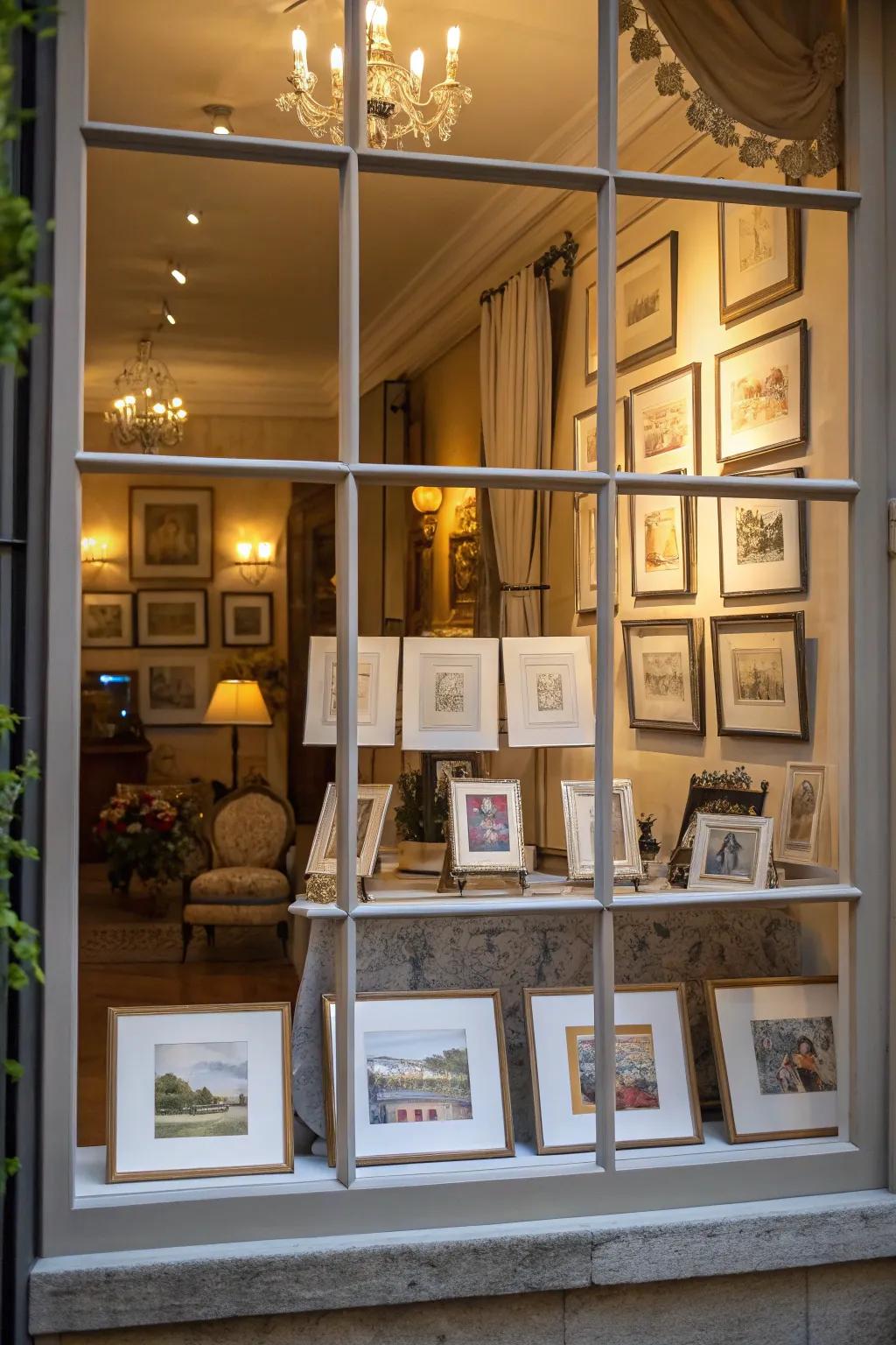 Transform your window into a personal art gallery.