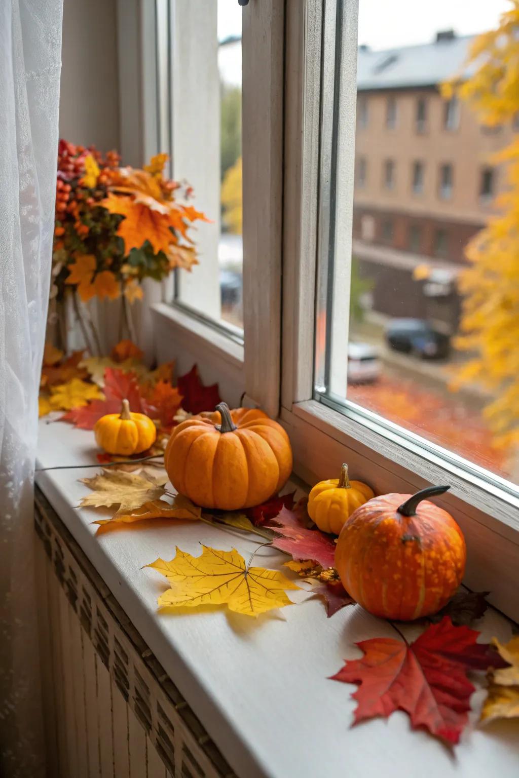 Seasonal design keeps the windowsill exciting and current.