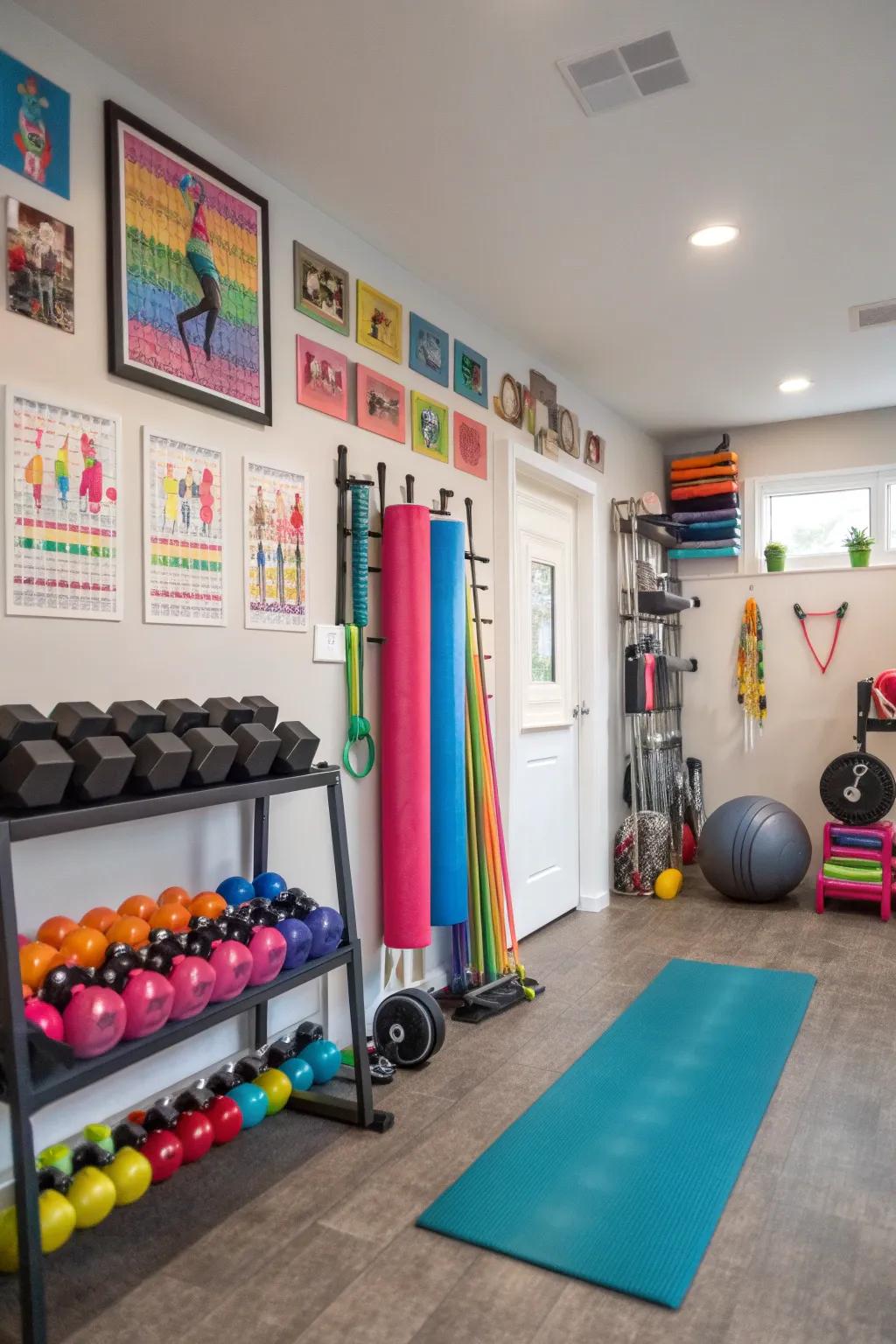 An exercise haven for stimulating exercises from the house.