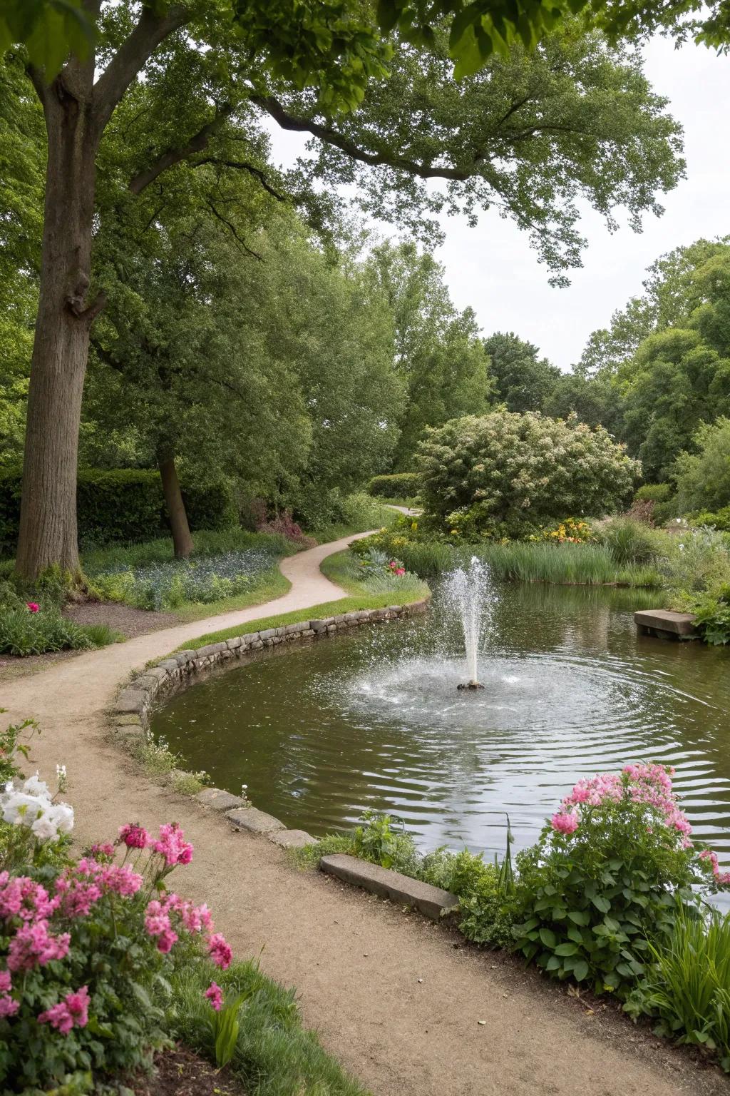 River features infuse serenity and a soothing cadence into your yard.