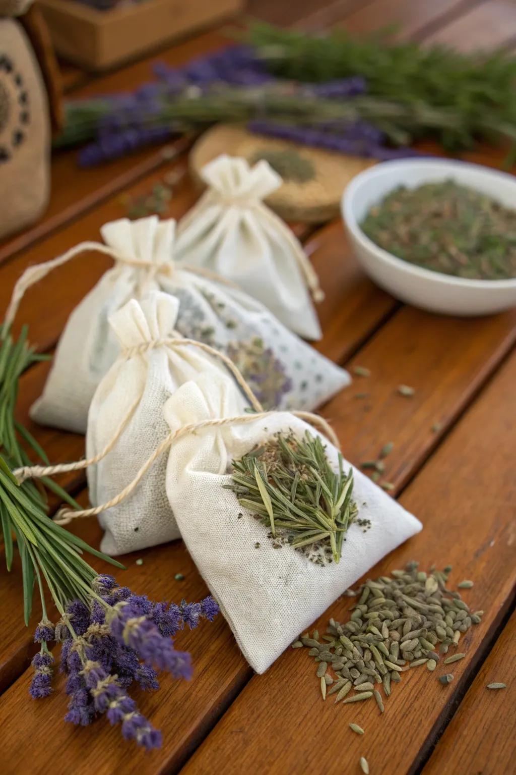 Evergreen scented pouches for a genuine, reviving aroma.