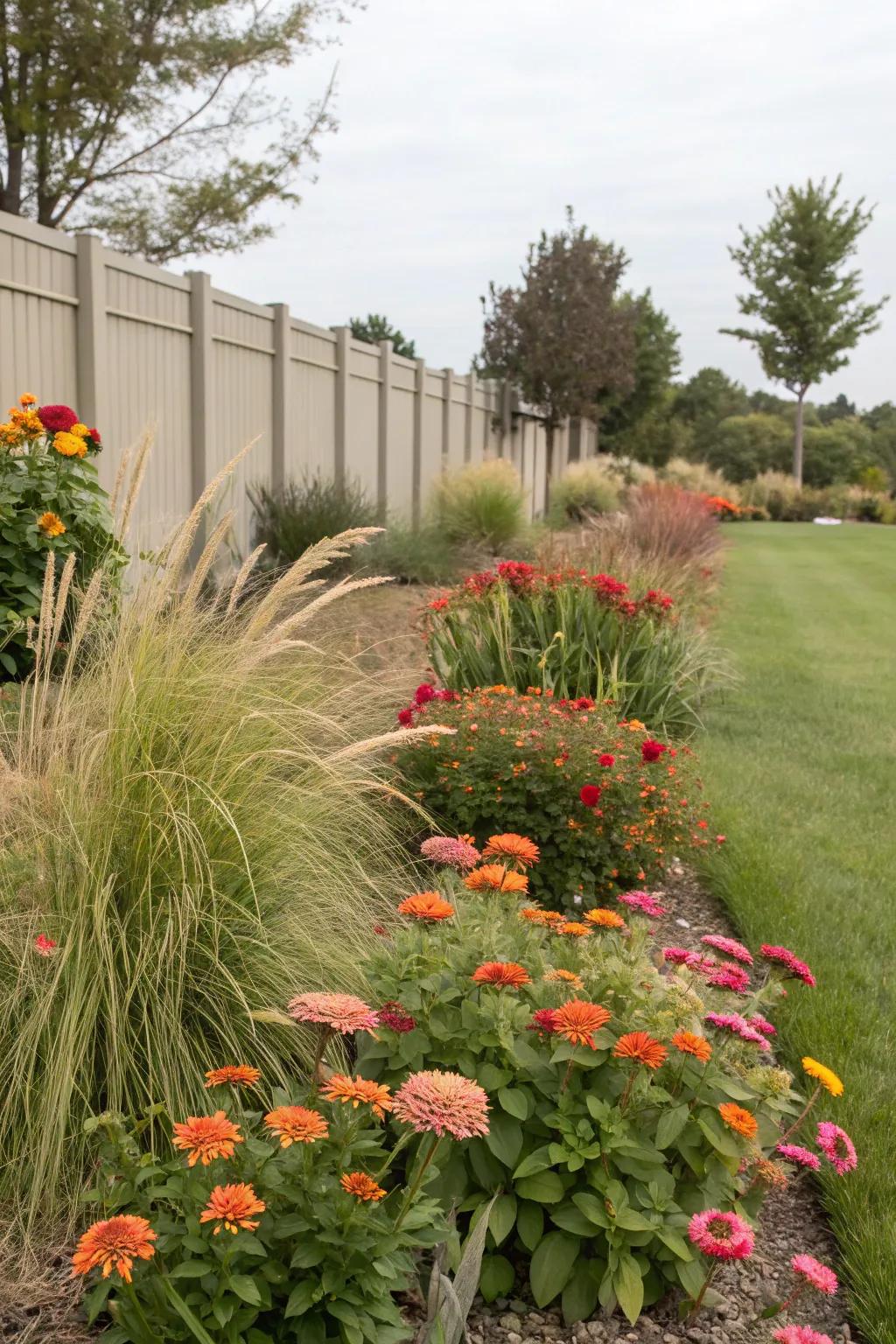 An effortless garden arrangement, showcasing Glowblooms harmonized with succulents and grasses.