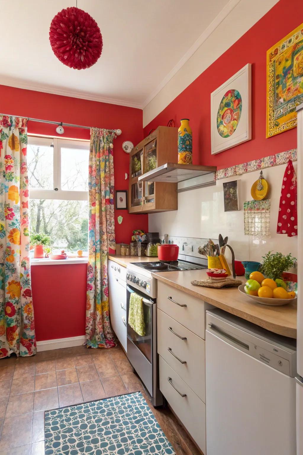 A pop of color infuses personality and vibrancy.