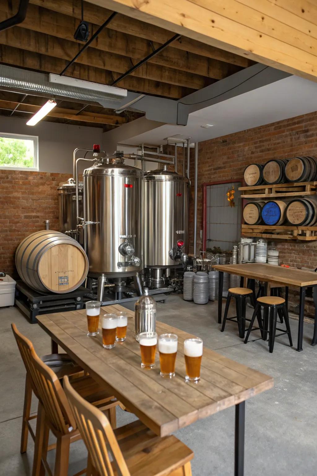 Brew and relish within a garage committed to the skillset of making beer.