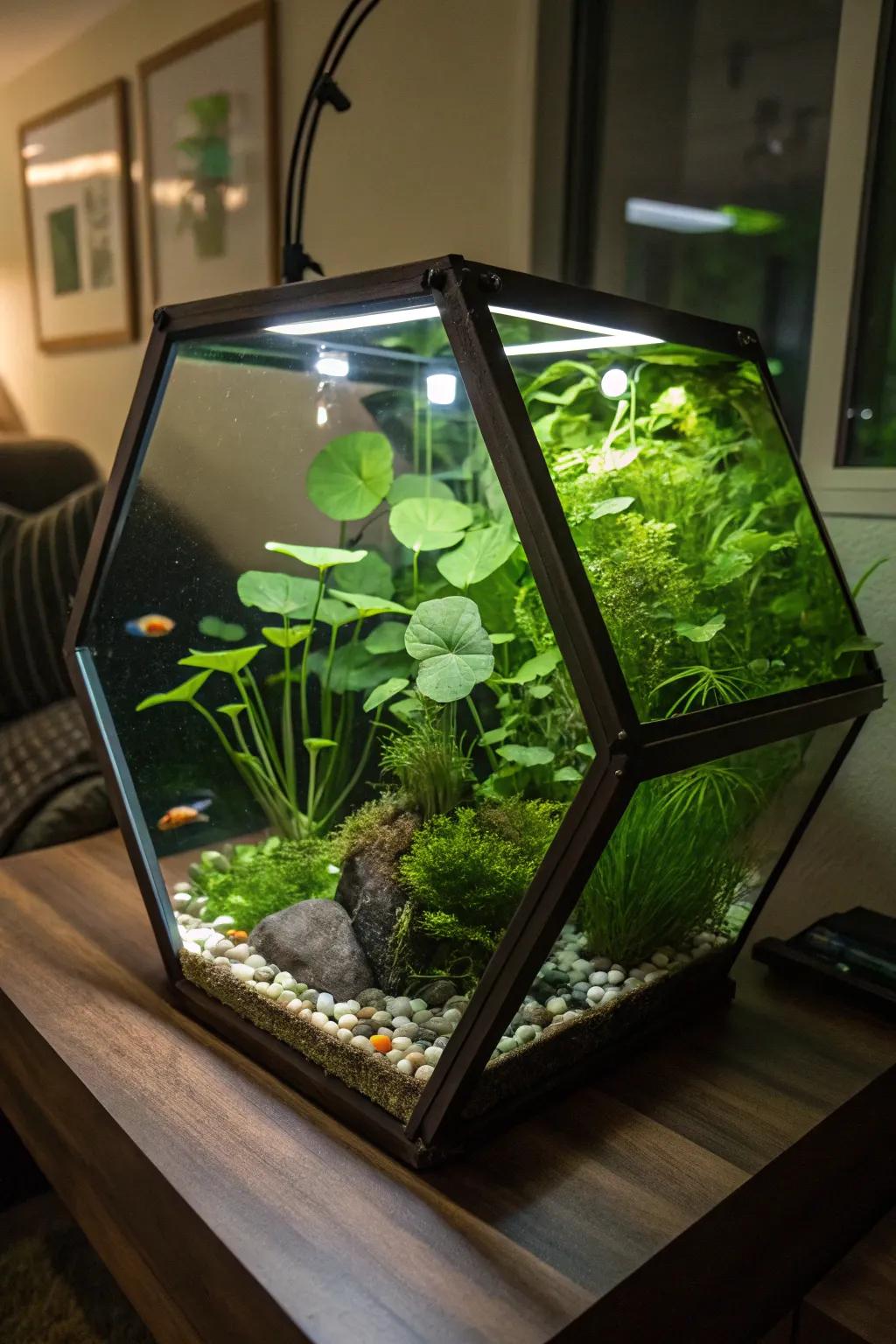 Introduce serenity using a drifting flora retreat.