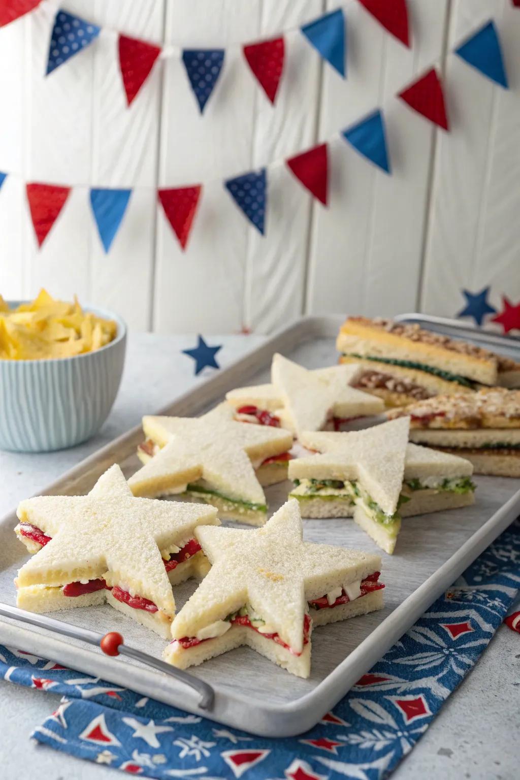 Stellar Bread Bites add a festive touch to your picnic menu.