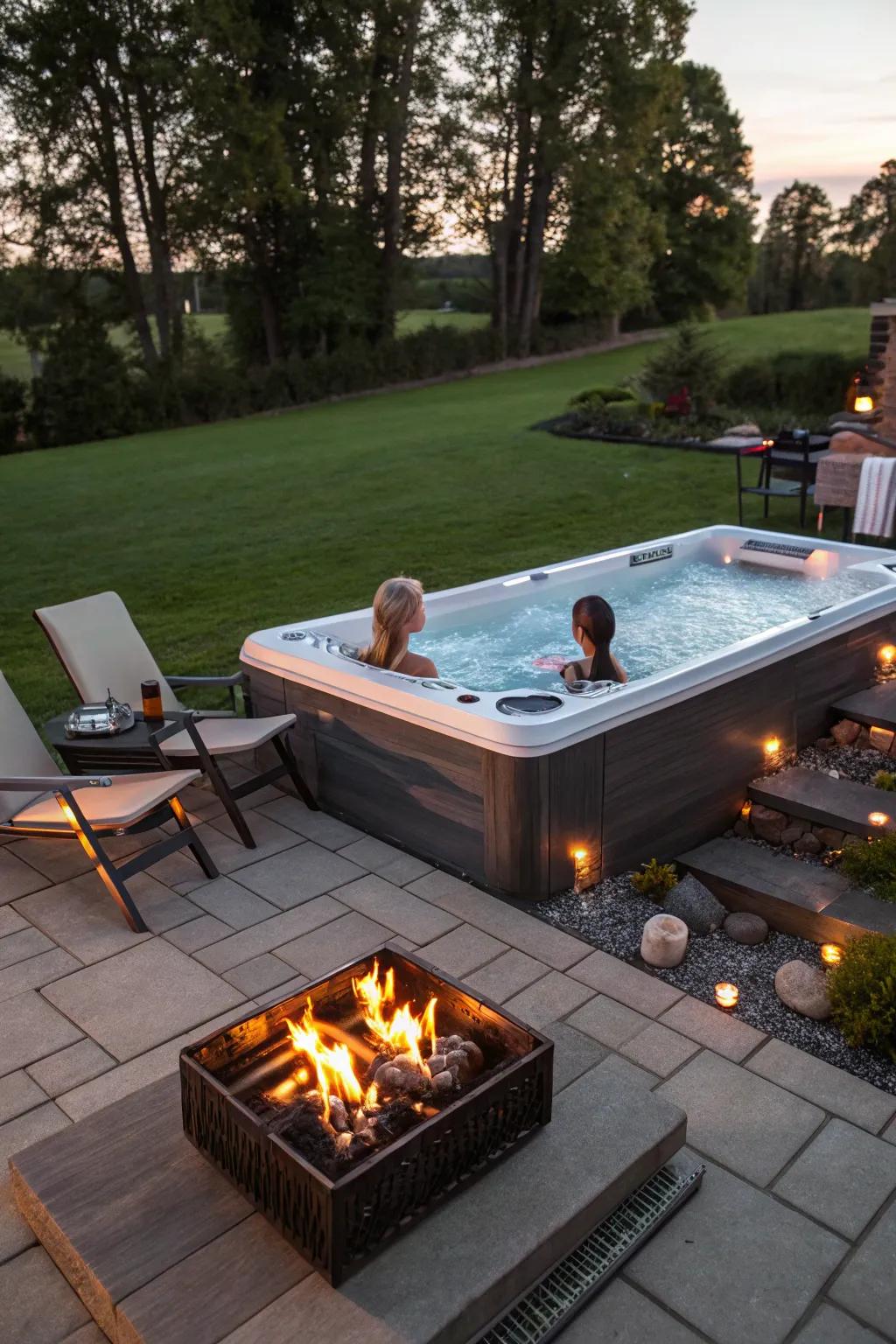 Fire pits extend usability and add warmth to your outdoor oasis.