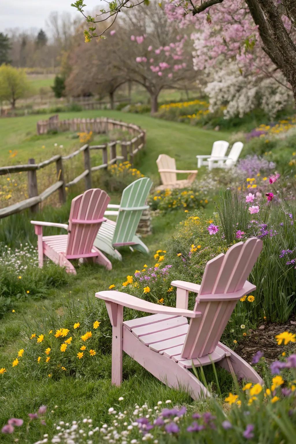 Playful subdued hues for a whimsical touch.