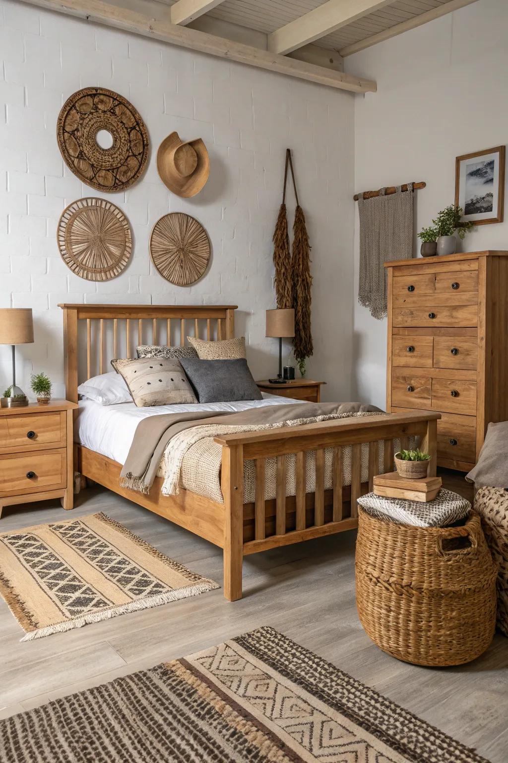 Materials like timber add elegance.