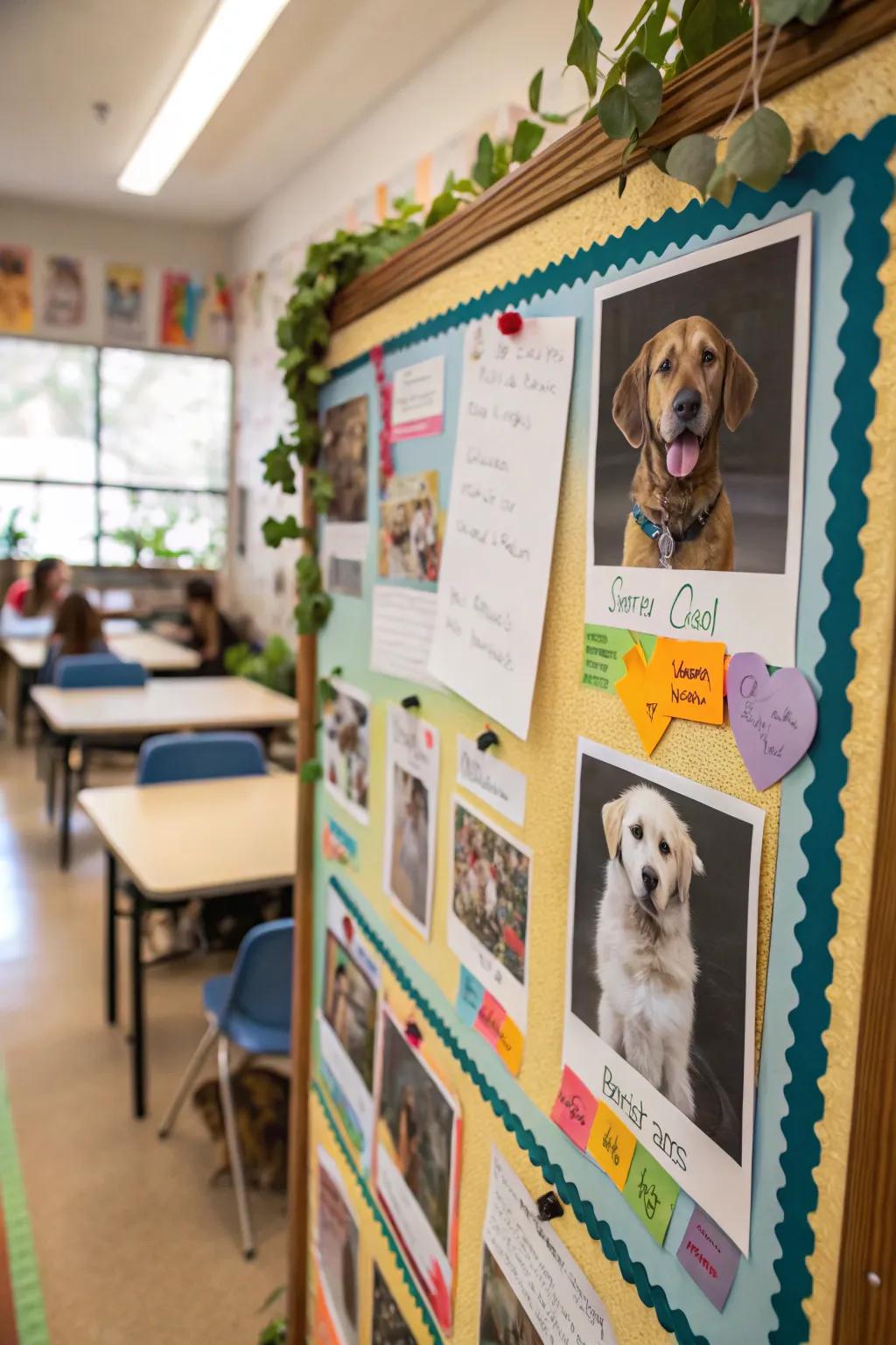 A heartwarming pet-themed board showcasing cherished fauna.