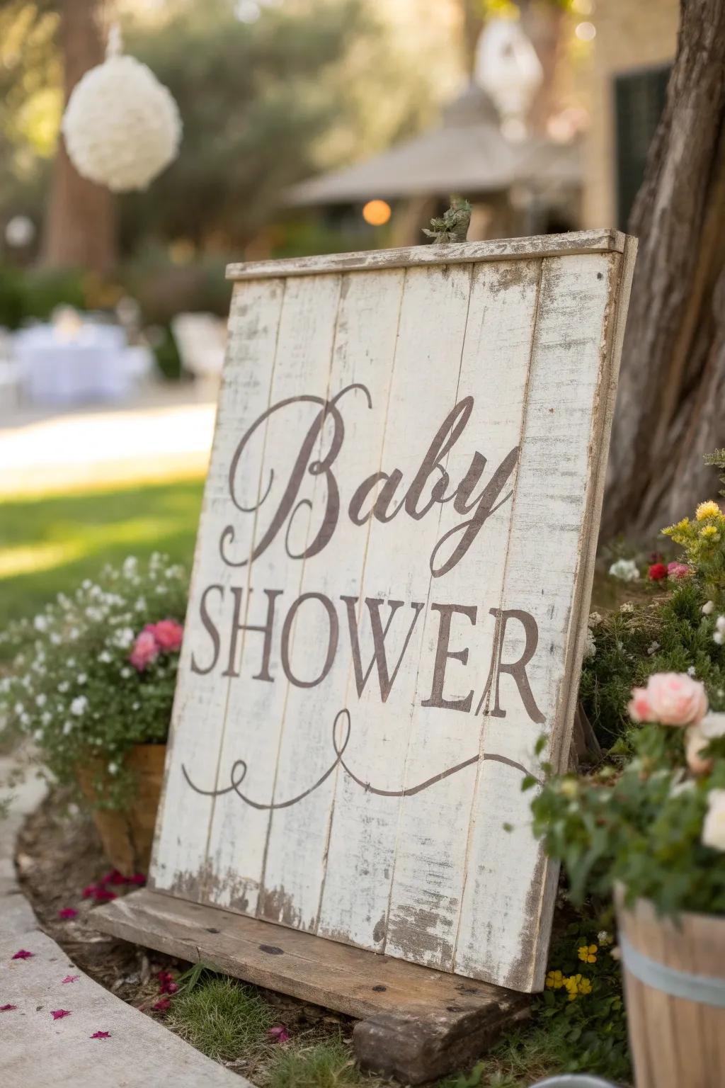Vintage-inspired signs bring a timeless charm to the decor.