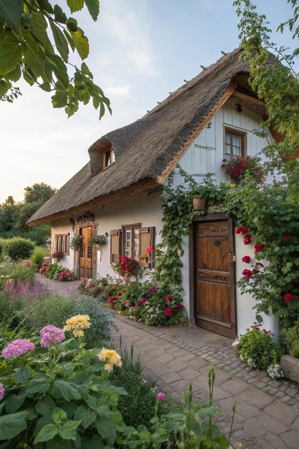 Cabin barns provide charm and a cozy vibe.