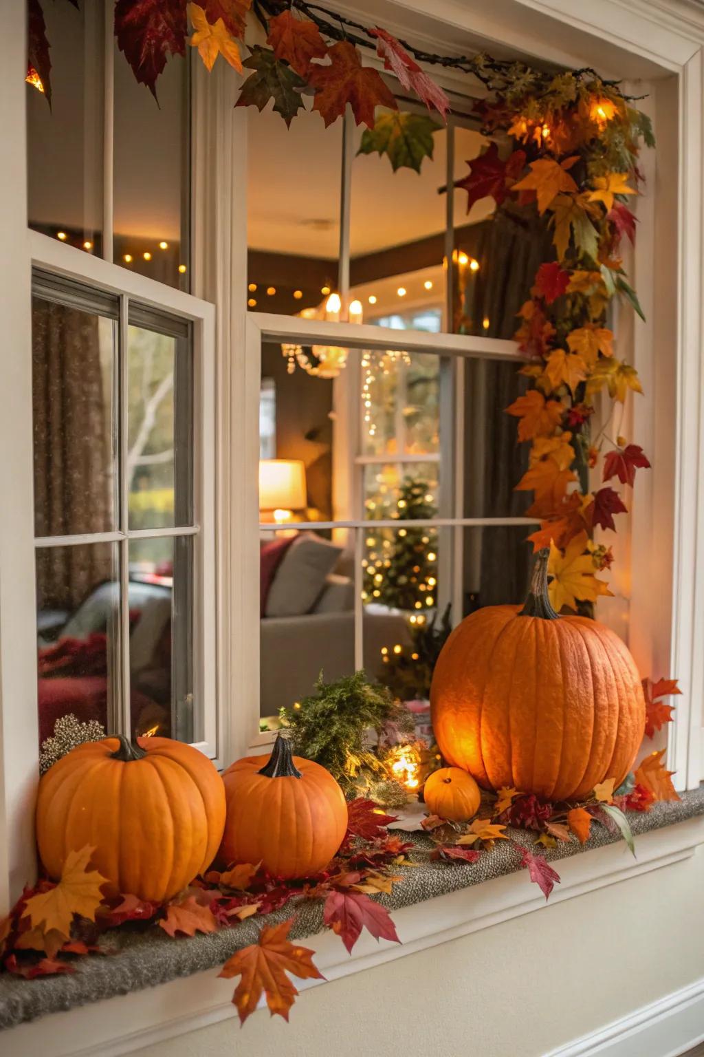 Celebrate the seasons with ever-evolving decor in your bay window.