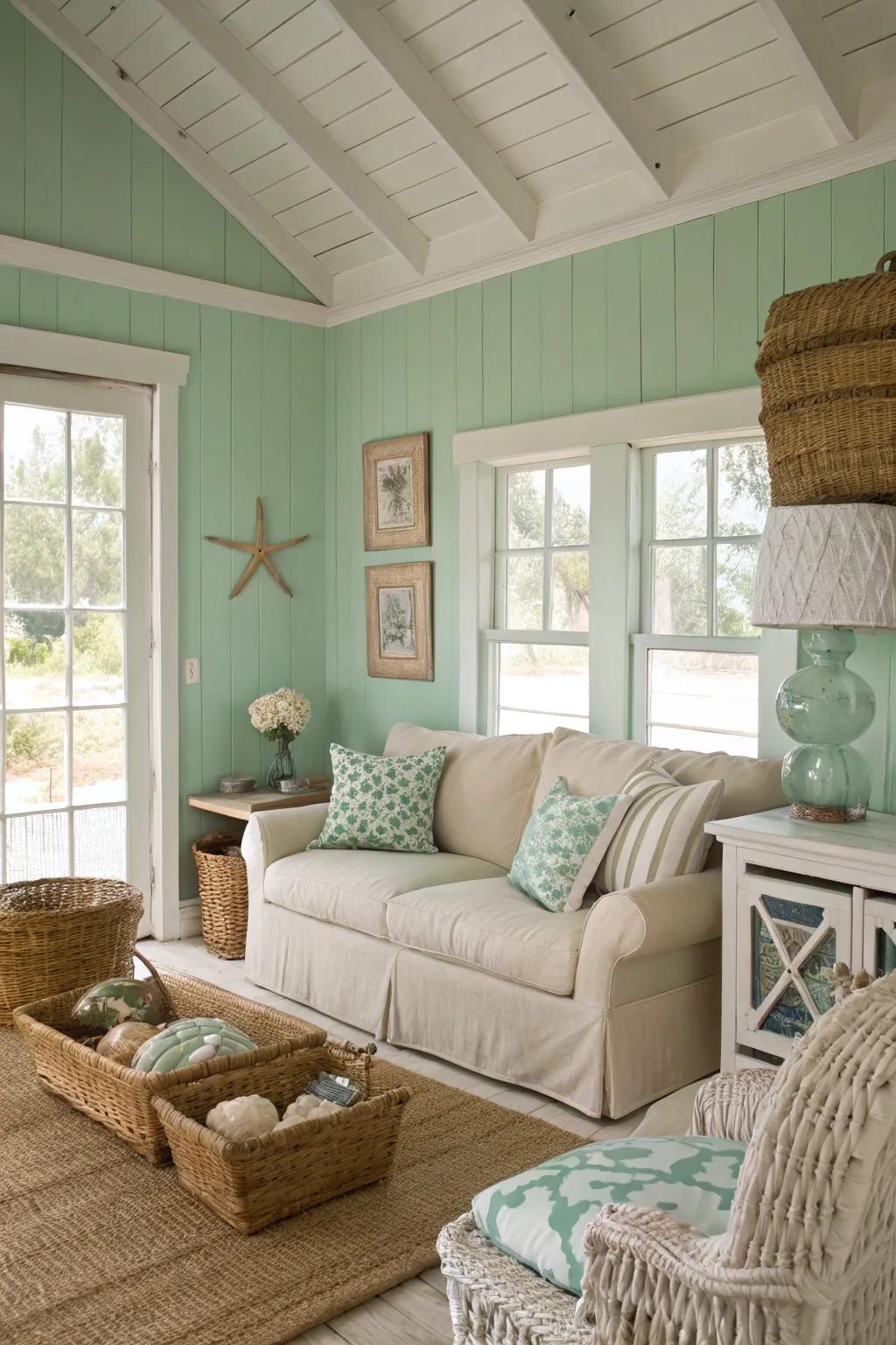 A contemporary perspective on coastal color themes.