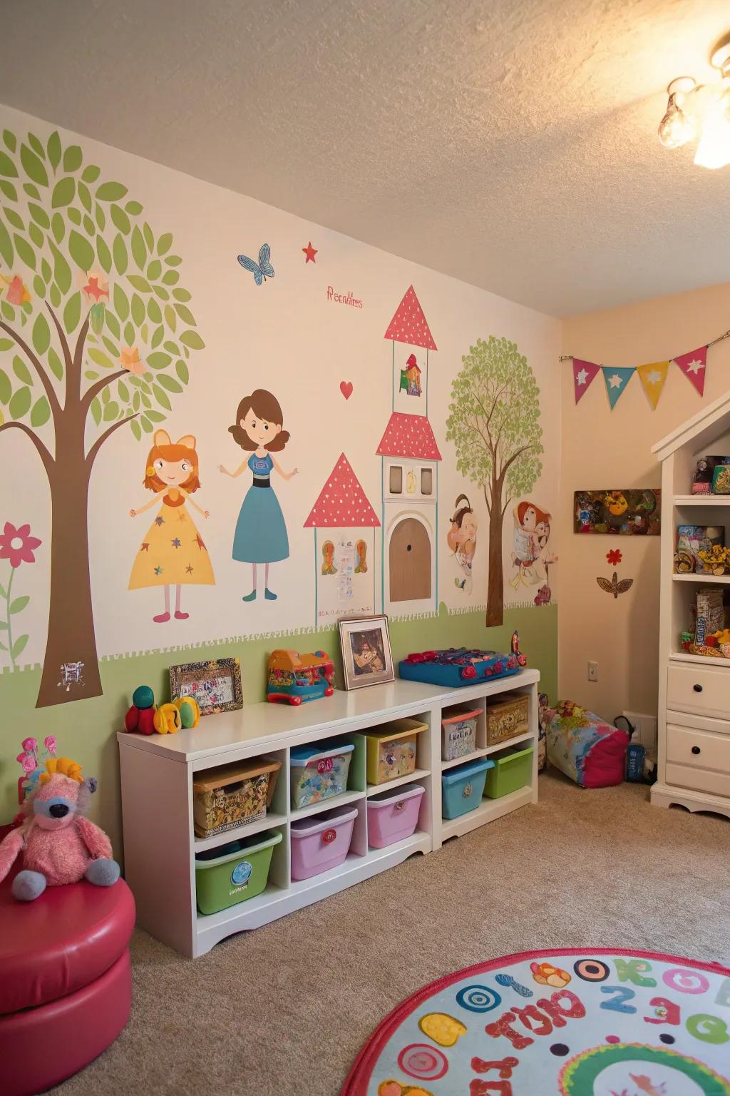 Craft a unique playroom through personalized decor.