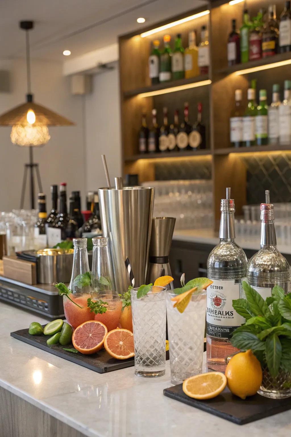 Mix and hang out with a make-it-yourself cocktail experience.