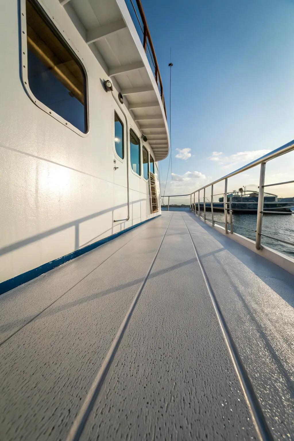 Skid-proof textures guarantee safety without sacrificing aesthetics.