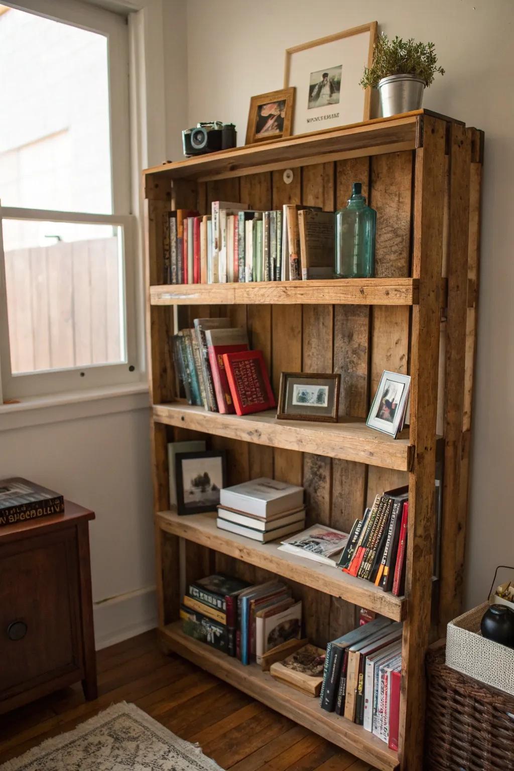Personalized shelves made with your own hands for a unique touch.