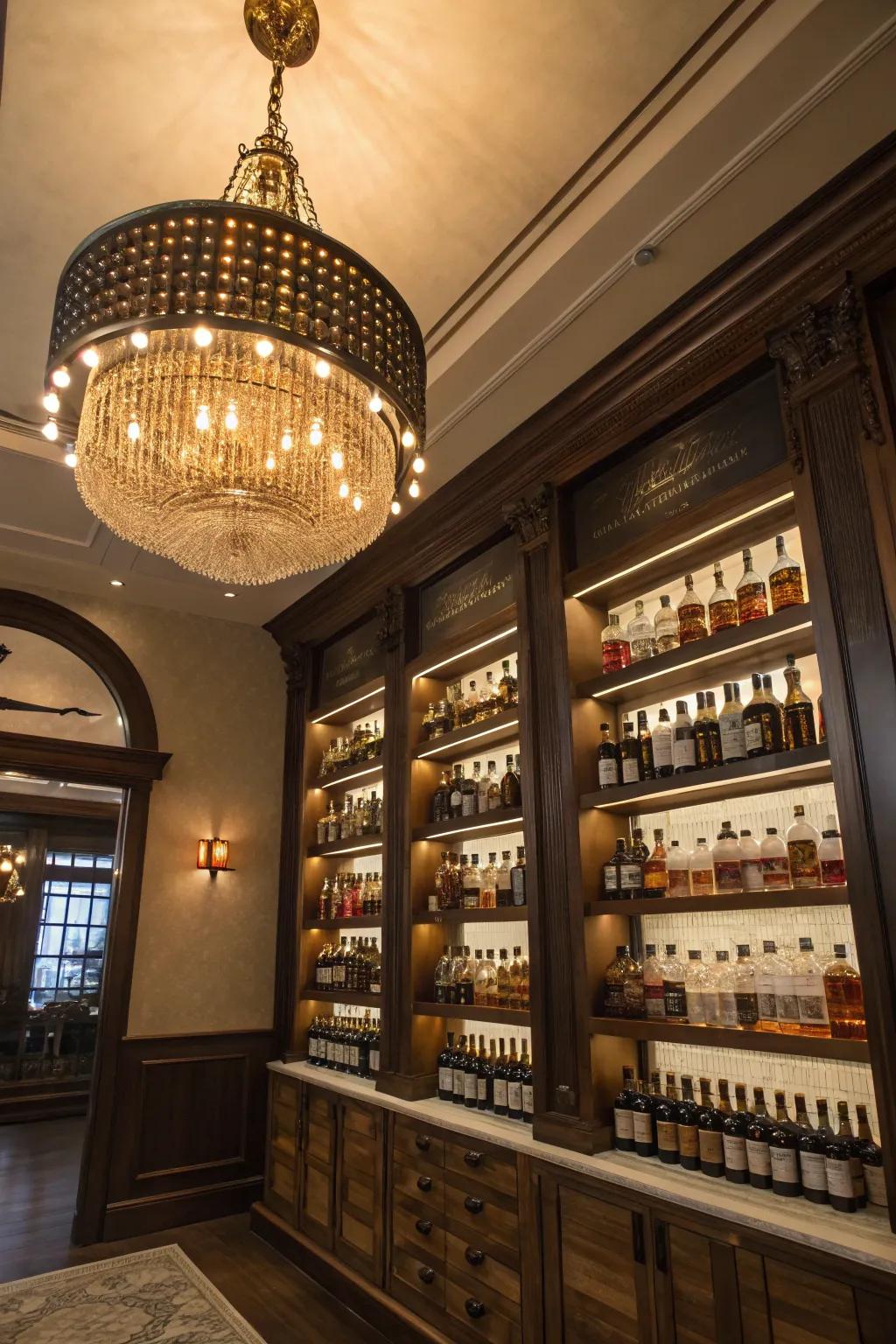 A showpiece radiance unit presents flair and luxury.