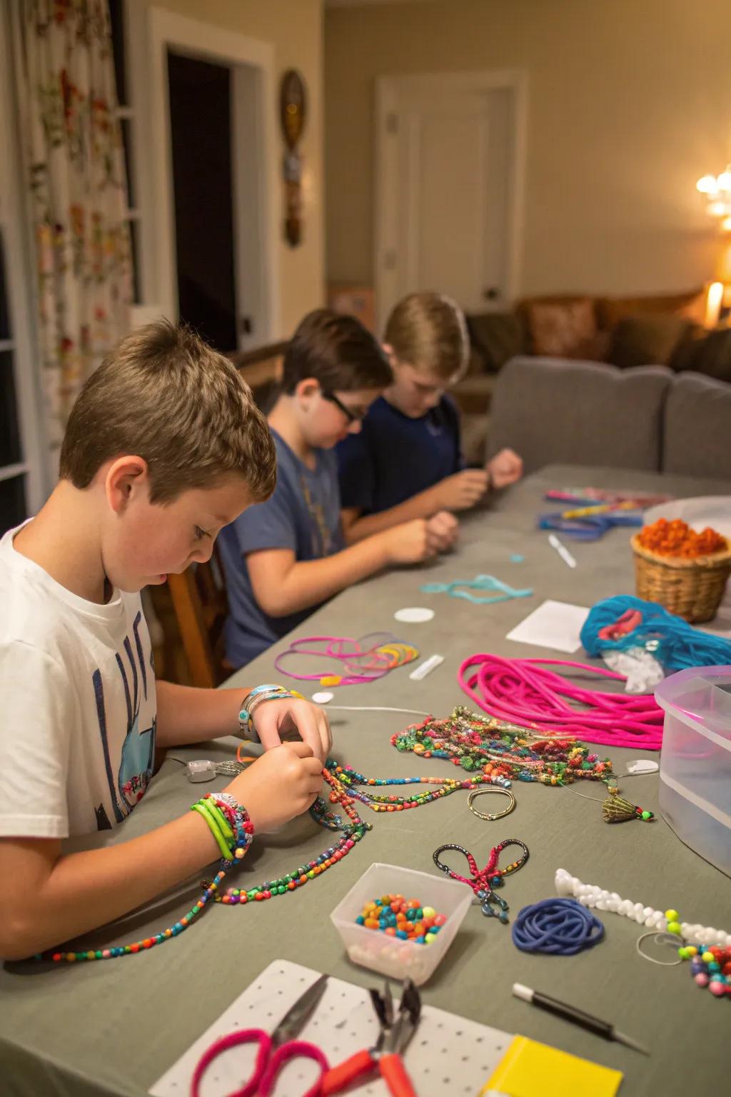 Foster creativity with a crafting corner stocked with fun supplies.