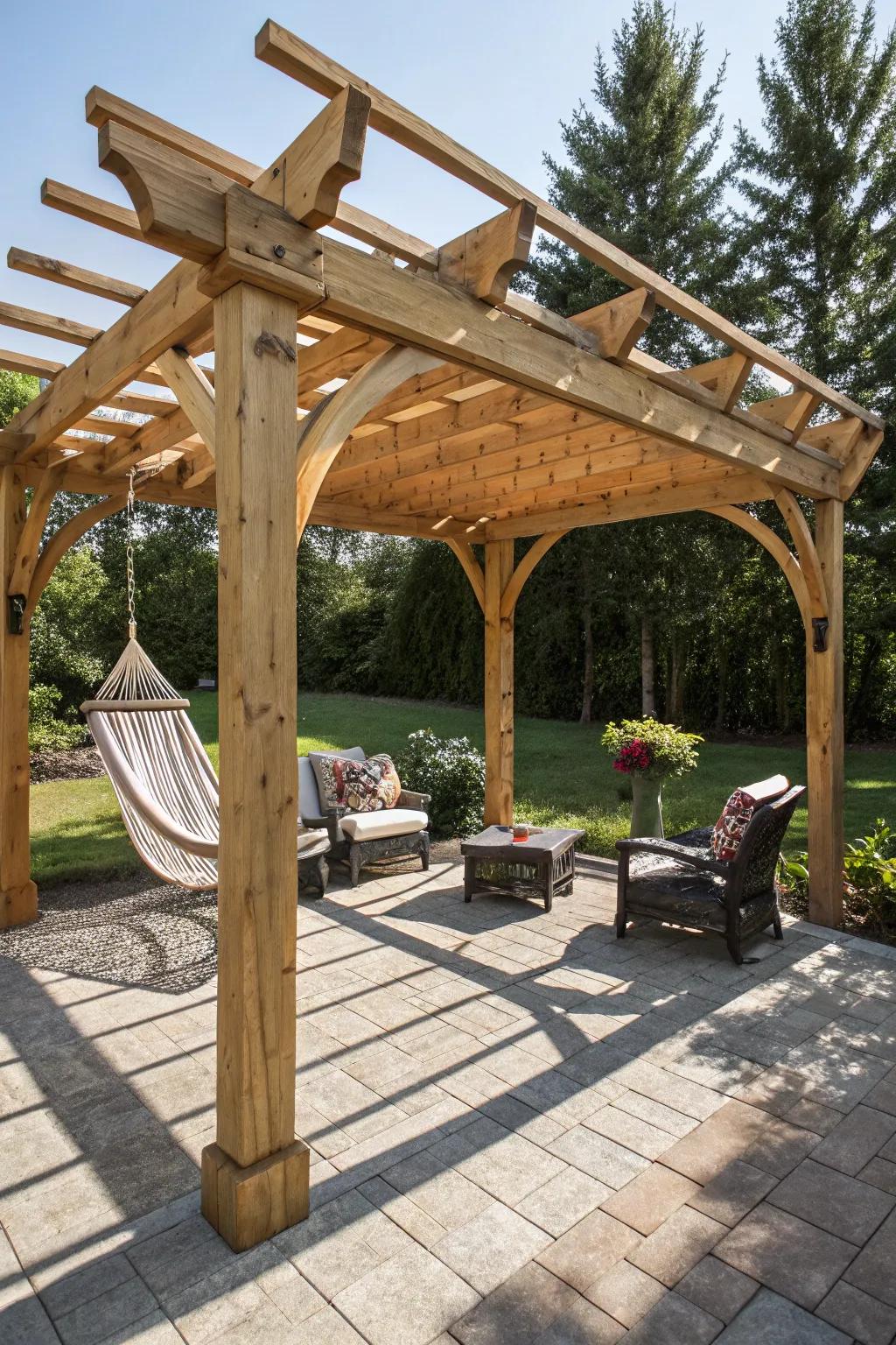 Elevate your backyard with a DIY pergola&mdash;affordable elegance and relaxation combined.