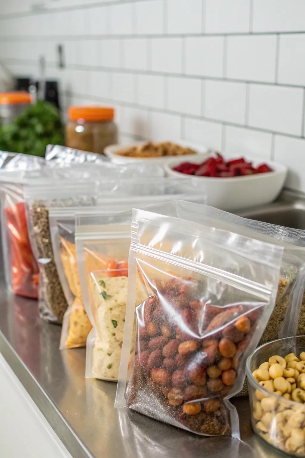 Barrier foil bags are key for preserving food over time.