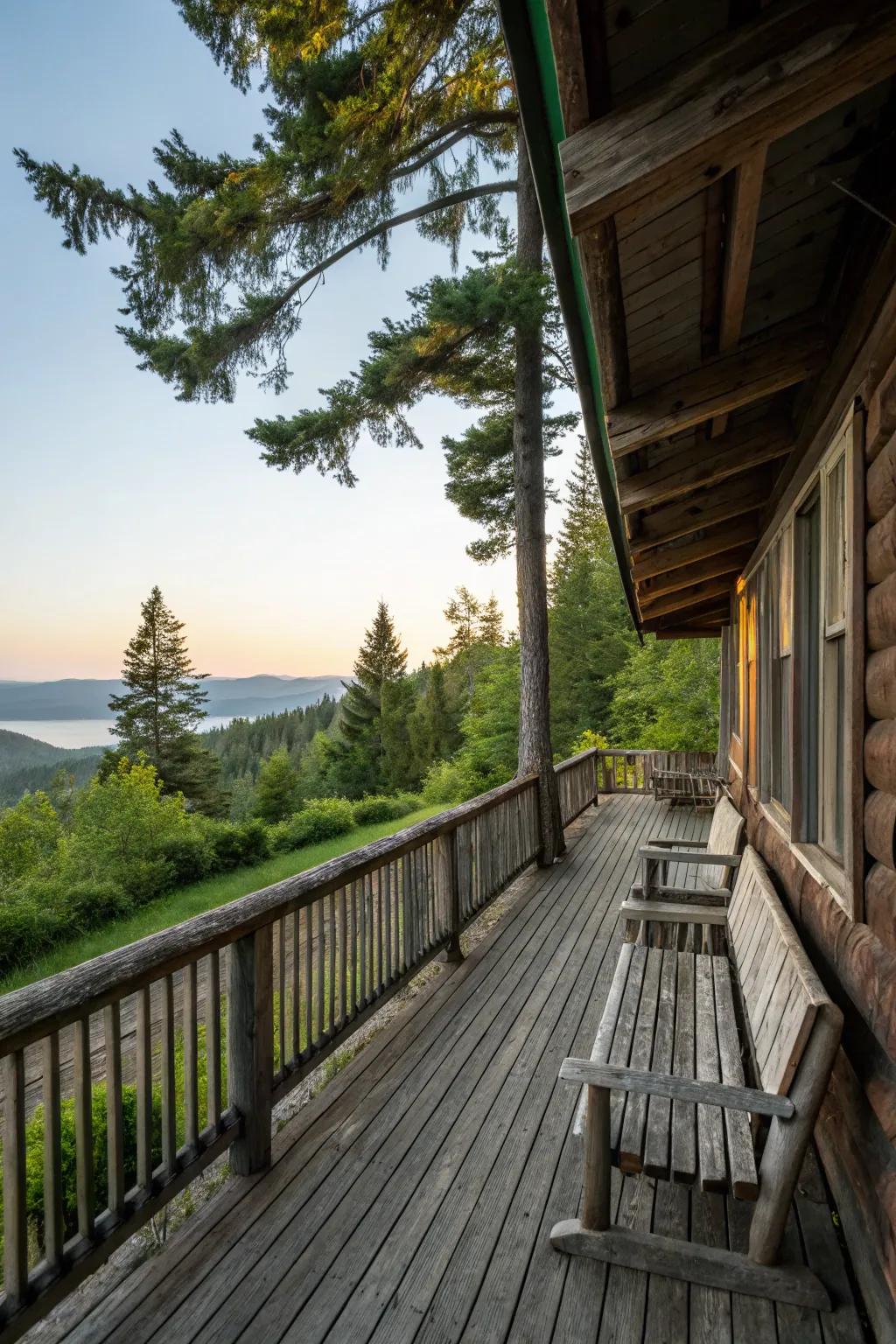 Integrated benches delivering seating and storage capabilities.