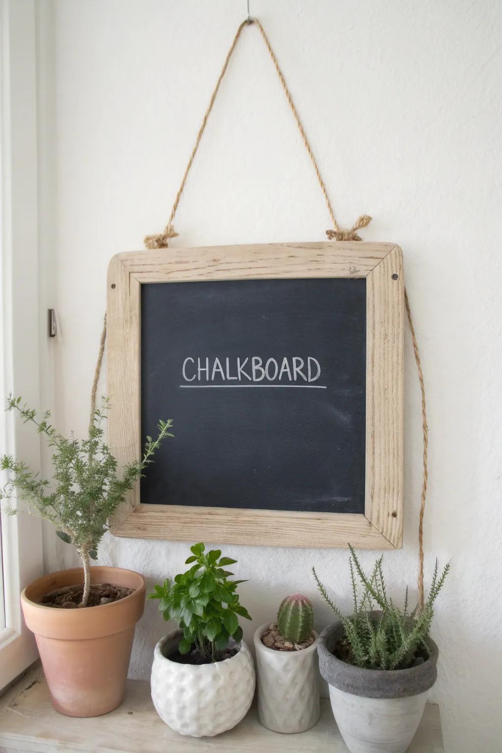 Breathe fresh existence into aged housings using this chic blackboard design concept!