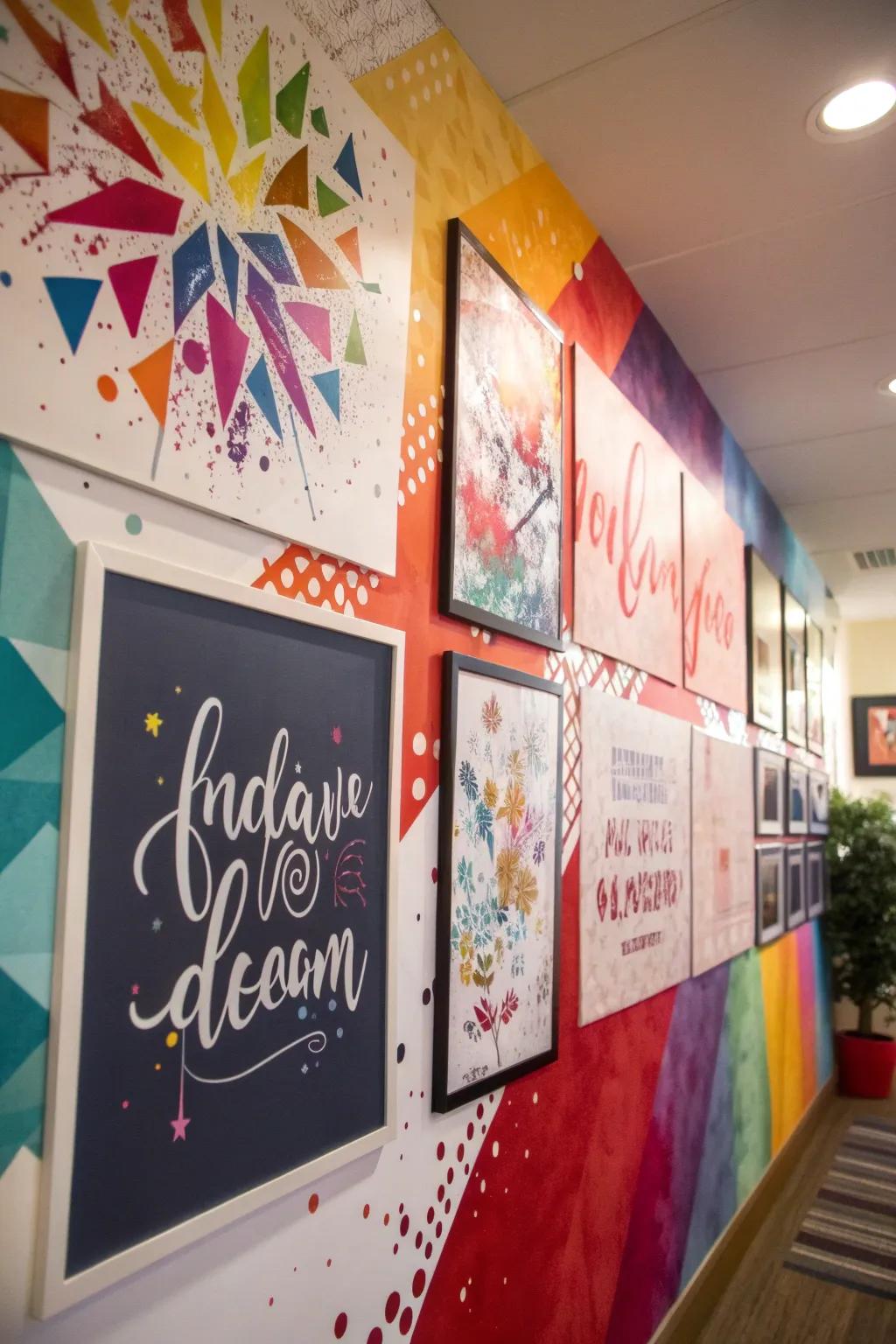 Wall art expressing personality and adding inspiration to the room.