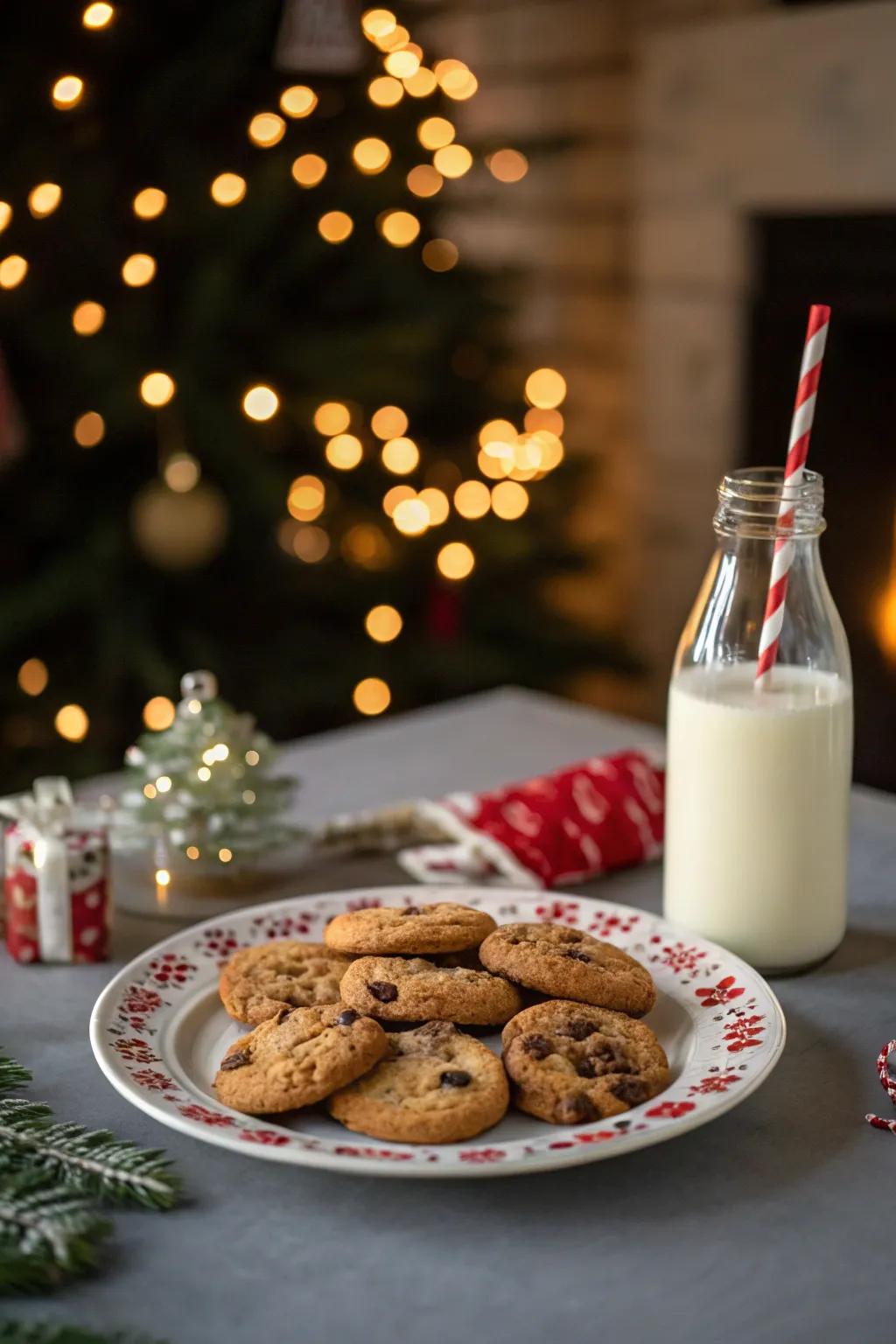 Preparing for Santa's visit.