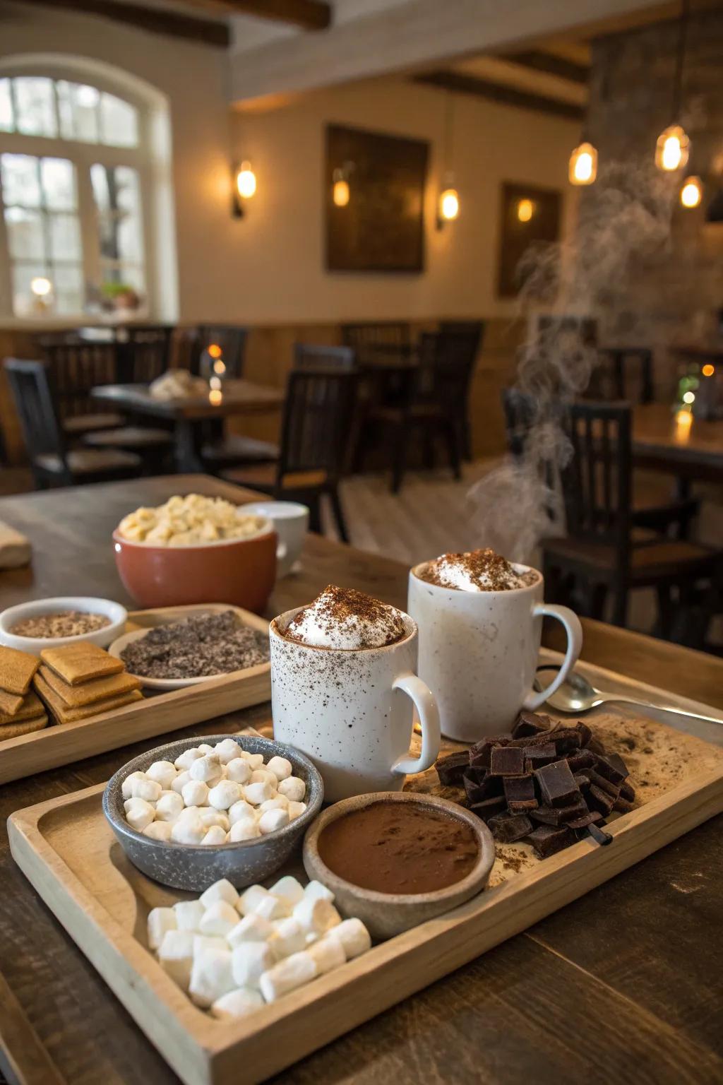 A cozy hot cocoa post to warm the hearts and hands of your attendees.