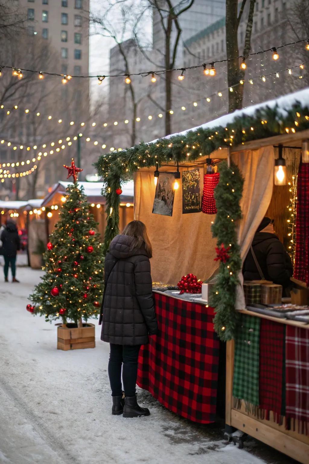 Tartan motifs fashion a snug Yule sensation.