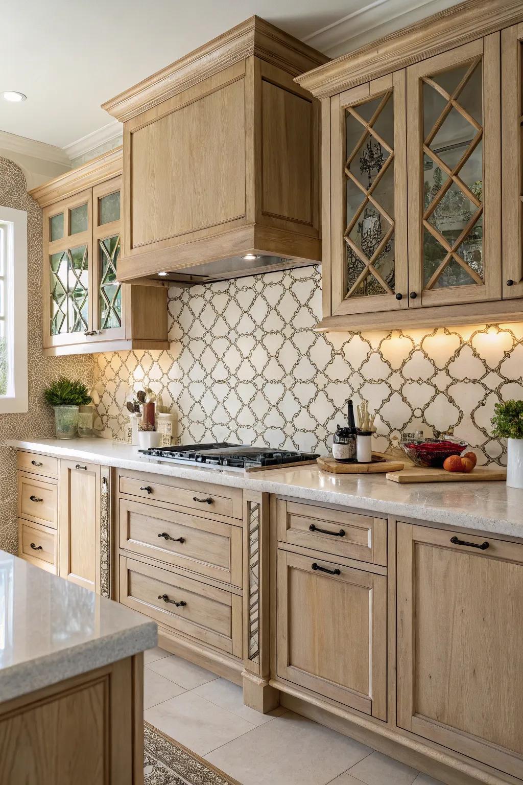 Wavy sections deliver a distinctive and traditional charm.