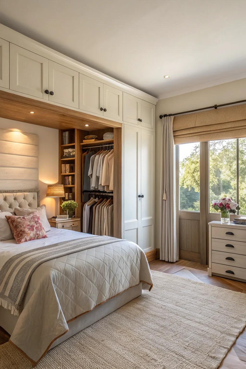 Smooth integration improves the flow and coherence of the room.