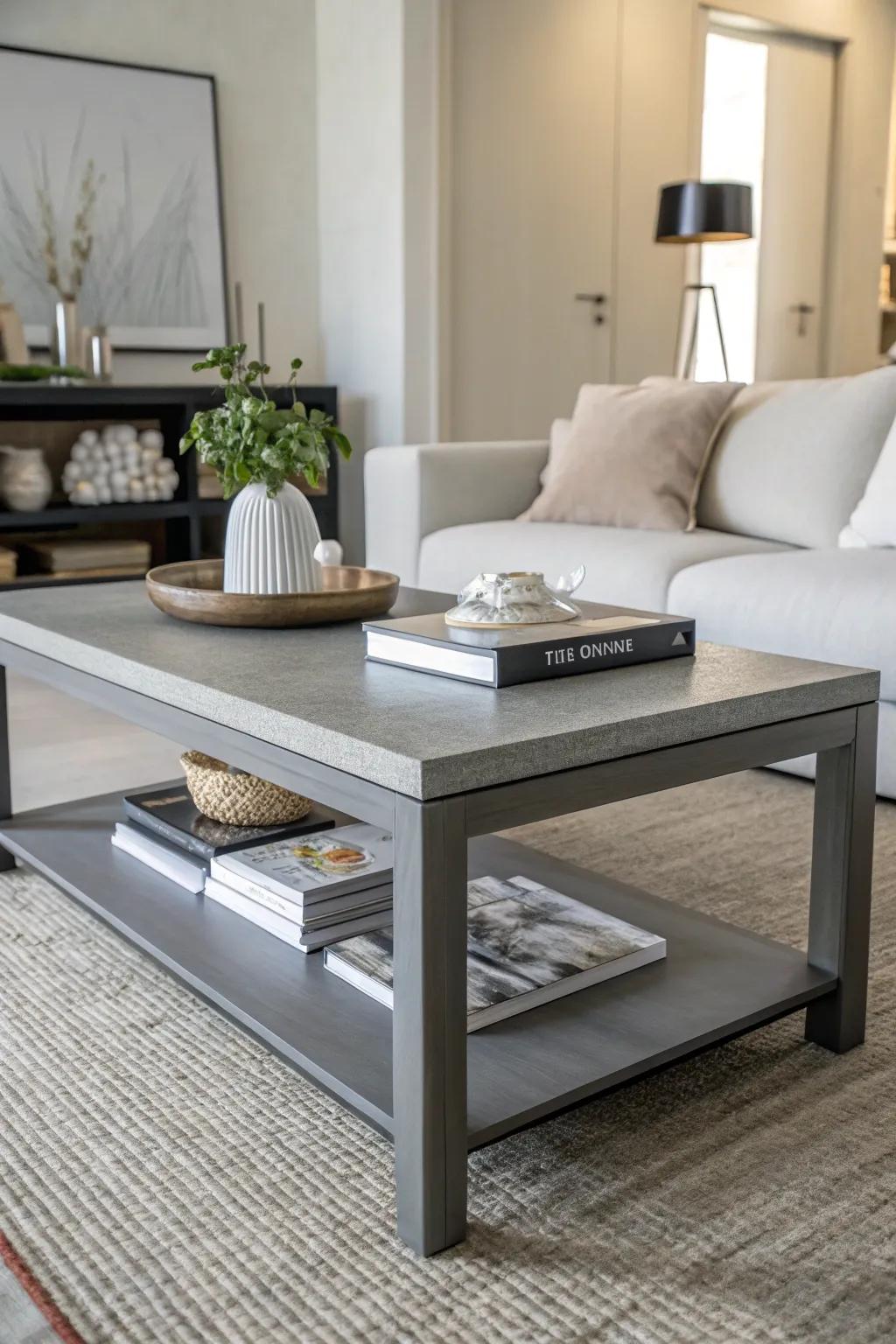 Gray hues offer a refined and tranquil atmosphere.