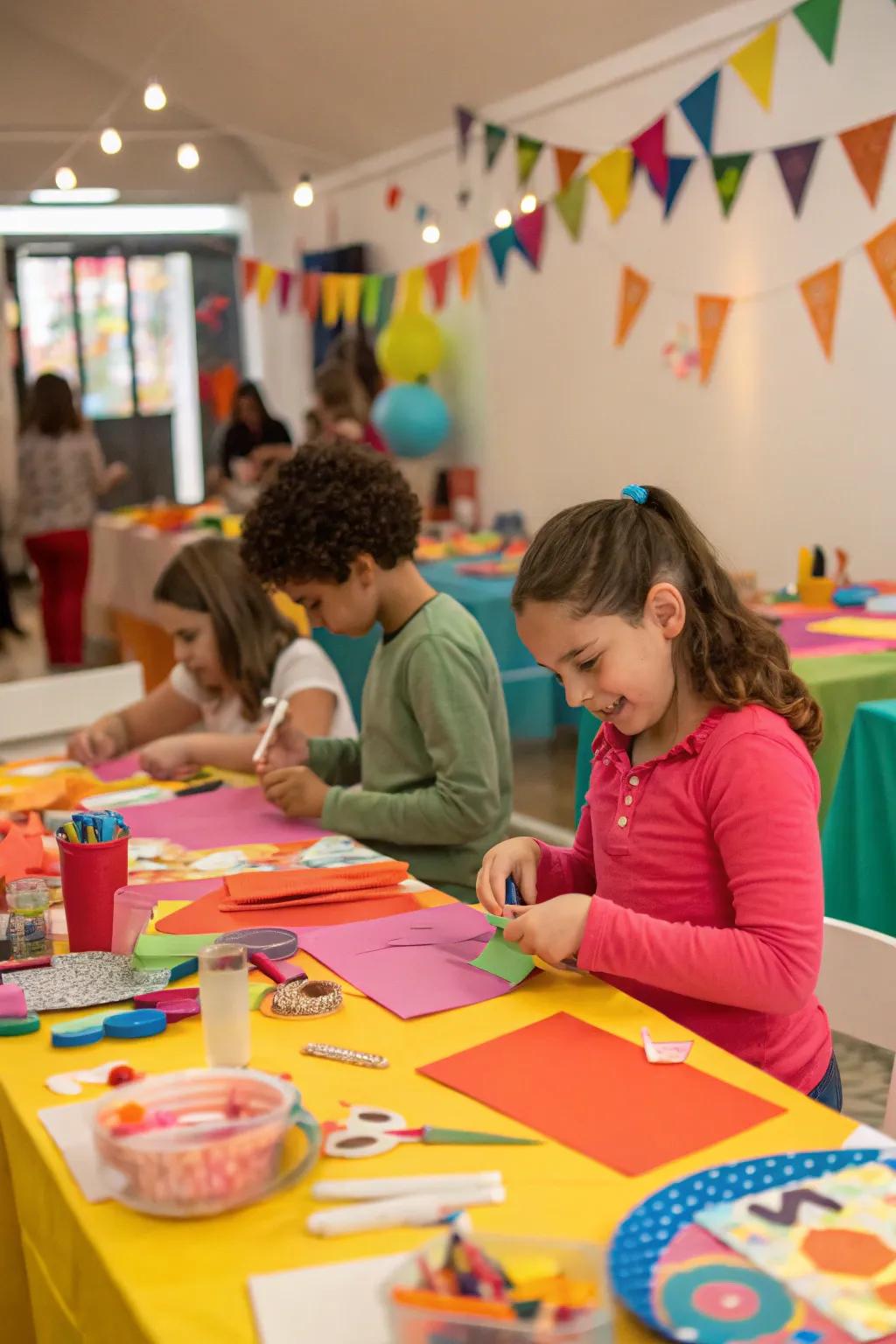 A vibrant do-it-yourself creation, promoting imagination.