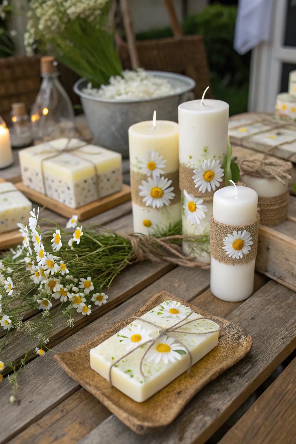 Show appreciation with daisy-themed favors.