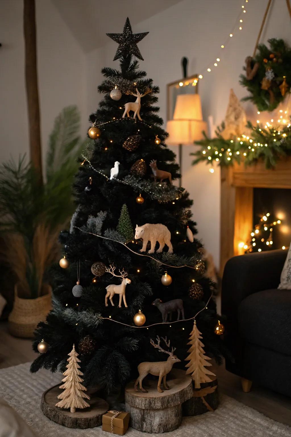 A dark fir with a woodland fairytale theme.