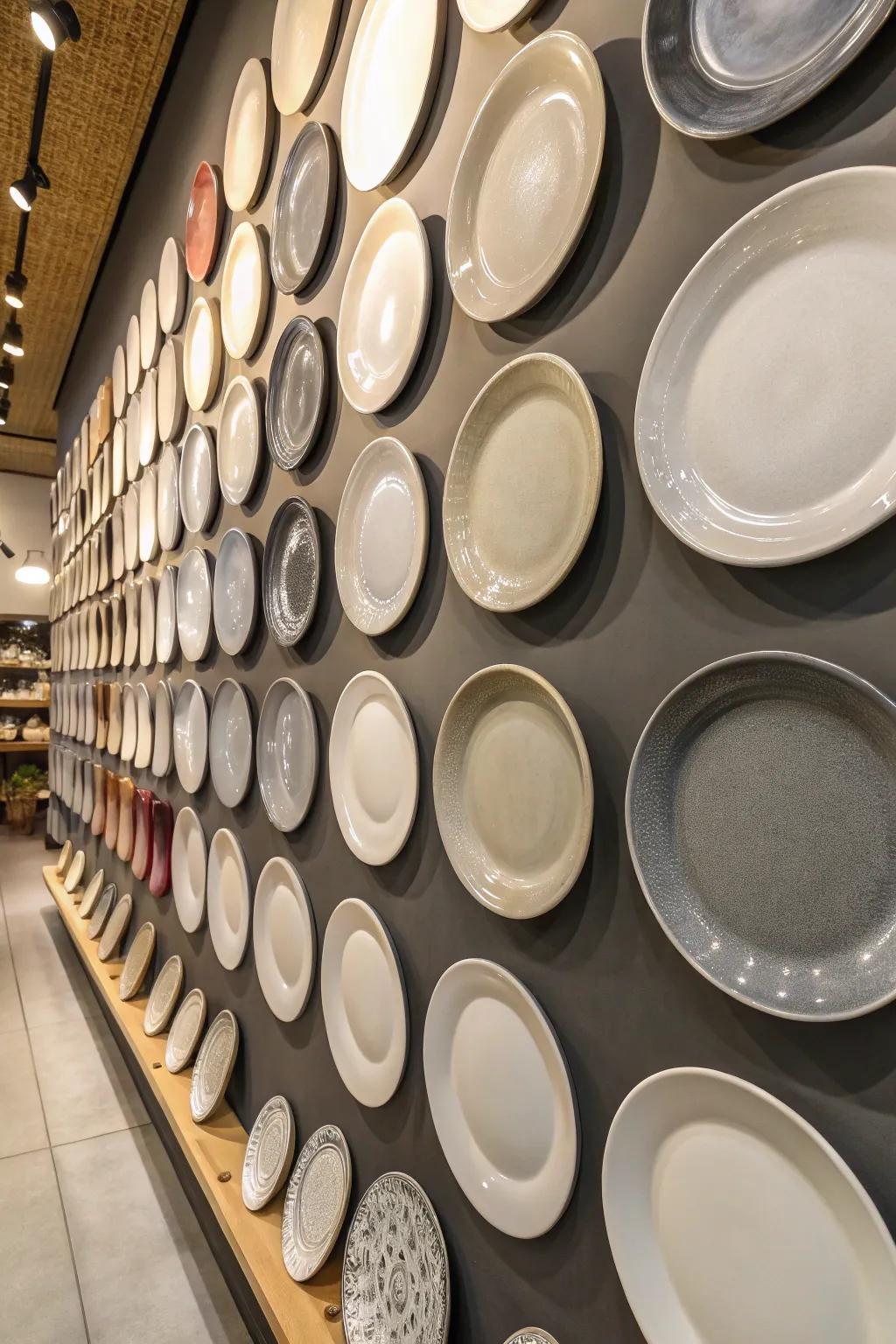 Chromatic plates cultivate a daring and sophisticated assertion.