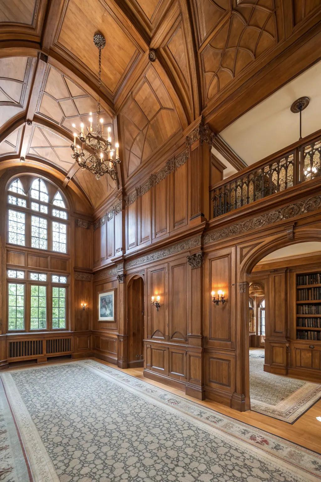 Structural details add character to the sanctuary.