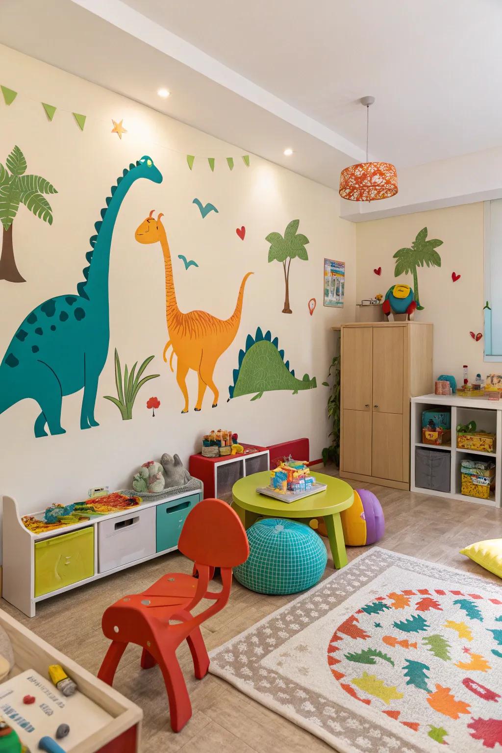 Dinosaur wall decals that bring the prehistoric world to life.